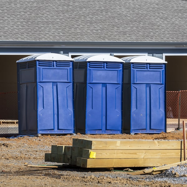 what is the expected delivery and pickup timeframe for the portable restrooms in Ridgefield